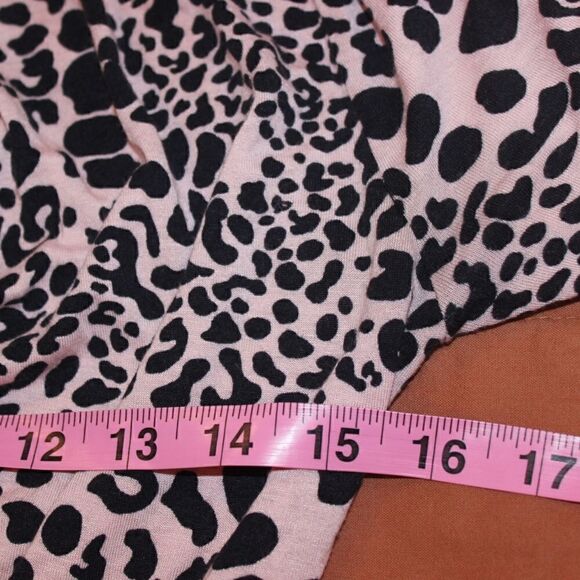 French Connection Pink & Black Animal Meadow Print Mini Dress Women size 6 - Picture 15 of 16